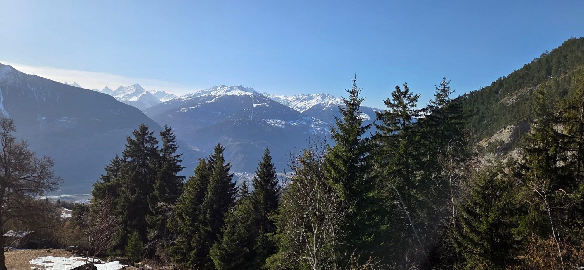Vue sur les Alpes